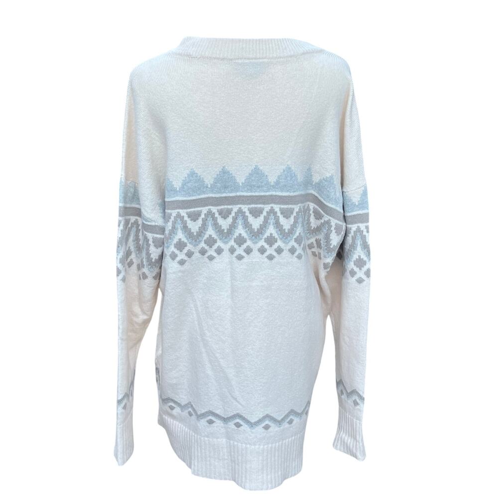 Loft Outlet  Fair Isle Sweater Nordic Cabincore Winter Knit Pullover Sz XL - Picture 3 of 8